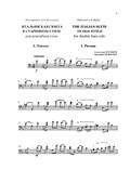 The Italian suite in Old Style for double bass solo